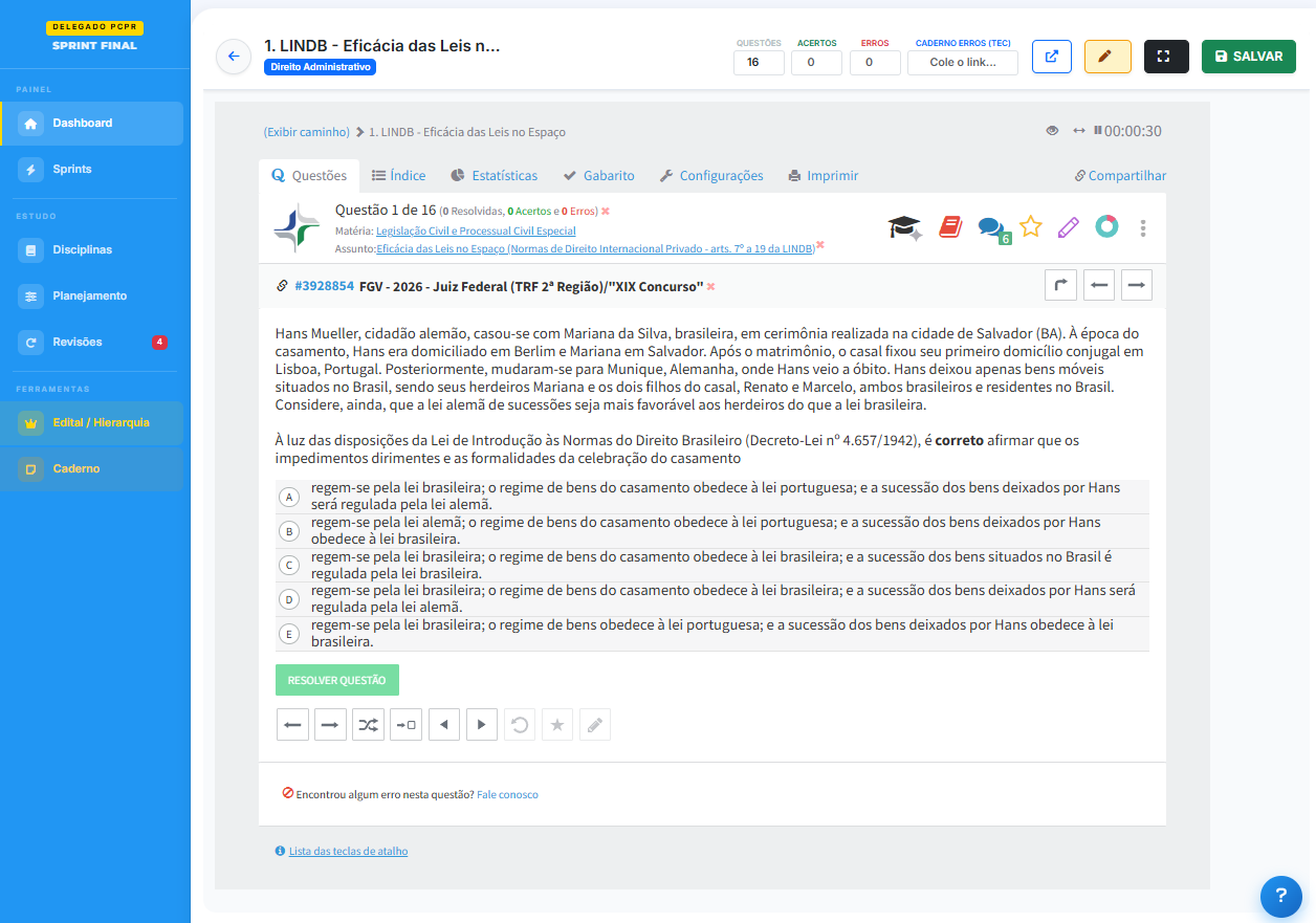 Resolução de Questões no TEC Concursos